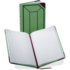 Account Record Book, Record-style Rule, Green/black/red Cover, 12.13 X 7.44 Sheets, 500 Sheets/book