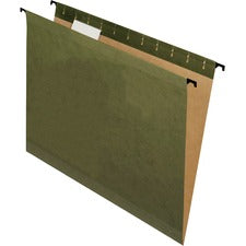 Surehook Hanging Folders, Letter Size, 1/5-cut Tabs, Standard Green, 20/box