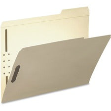 Top Tab Fastener Folders, 1/3-cut Tabs: Right, 0.75" Expansion, 2 Fasteners, Letter Size, Manila Exterior, 50/box