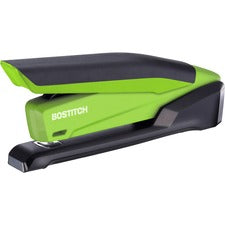 Inpower Spring-powered Desktop Stapler With Antimicrobial Protection, 20-sheet Capacity, Green/black