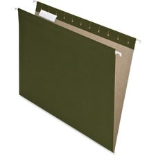 Earthwise By Pendaflex 100% Recycled Colored Hanging File Folders, Letter Size, 1/5-cut Tabs, Green, 25/box