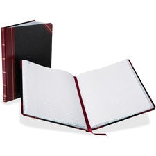 Extra-durable Bound Book, Single-page 5-column Accounting, Black/maroon/gold Cover, 10.13 X 7.78 Sheets, 150 Sheets/book
