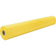 Rainbow Duo-finish Colored Kraft Paper, 35 Lb Wrapping Weight, 36" X 1,000 Ft, Canary