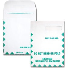 Redi-seal Insurance Claim Form Envelope, Cheese Blade Flap, Redi-seal Adhesive Closure, 9 X 12.5, White, 100/box