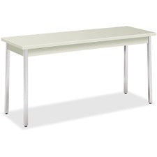 Utility Table, Rectangular, 60w X 20d X 29h, Light Gray