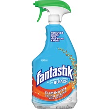 fantastik&reg; All-purpose Cleaner with Bleach - Spray - 32 fl oz (1 quart) - Fresh Clean Scent - 8 / Carton - Clear