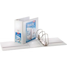 Xtralife Clearvue Non-stick Locking Slant-d Ring Binder, 3 Rings, 6" Capacity, 11 X 8.5, White