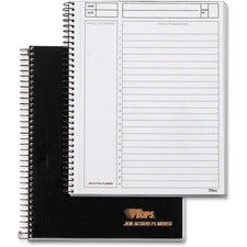 Jen Action Planner, 1-subject, Narrow Rule, Black Cover, (84) 8.5 X 6.75 Sheets