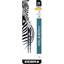 Refill For Zebra Jk G-301 Gel Rollerball Pens, Medium Conical Tip, Blue Ink, 2/pack