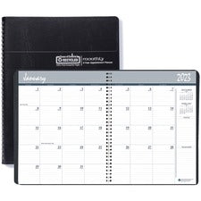 24-month Recycled Ruled Monthly Planner, 11 X 8.5, Black Cover, 24-month (jan To Dec): 2023 To 2024