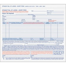 Hazardous Material Short Form, Three-part Carbonless, 7 X 8.5, 50 Forms Total