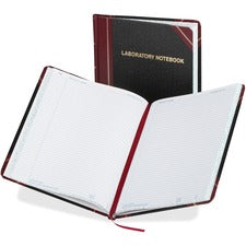 Laboratory Notebook, Data/lab-record Format, Black/red Cover, (150) 10.38 X 8.13 Sheets
