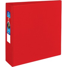 Heavy-duty Non-view Binder With Durahinge And Locking One Touch Ezd Rings, 3 Rings, 3" Capacity, 11 X 8.5, Red