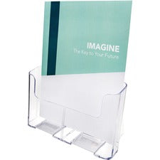 Docuholder For Countertop/wall-mount, Magazine, 9.25w X 3.75d X 10.75h, Clear