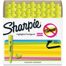 Tank Style Highlighter Value Pack, Fluorescent Yellow Ink, Chisel Tip, Yellow Barrel, 36/box