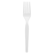 Plastic Cutlery, Heavy Mediumweight Fork, 1,000 Carton