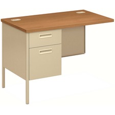 Metro Classic Series Workstation Return, Left, 42w X 24d X 29.5h, Harvest/putty