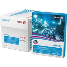 Vitality Multipurpose Print Paper, 92 Bright, 20 Lb Bond Weight, 8.5 X 11, White, 500/ream