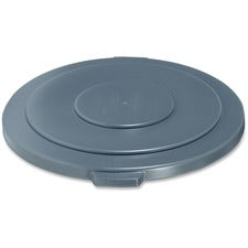 Rubbermaid Commercial Brute 55-gallon Container Lid - Round - Plastic - 3 / Carton - Gray
