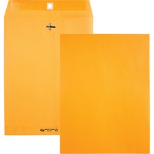 Clasp Envelope, 28 Lb Bond Weight Kraft, #90, Square Flap, Clasp/gummed Closure, 9 X 12, Brown Kraft, 100/box