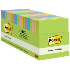 Original Pads In Floral Fantasy Collection Colors, Cabinet Pack, 3" X 3", 100 Sheets/pad, 18 Pads/pack