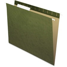 Standard Green Hanging Folders, Letter Size, 1/3-cut Tabs, Standard Green, 25/box