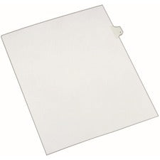 Preprinted Legal Exhibit Side Tab Index Dividers, Allstate Style, 10-tab, 7, 11 X 8.5, White, 25/pack