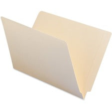 Heavyweight Manila End Tab Folders, 9.5" High Front, Reinforced Straight Tabs, Legal Size, 0.75" Expansion, Manila, 100/box
