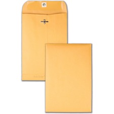 Park Ridge Kraft Clasp Envelope, #55, Square Flap, Clasp/gummed Closure, 6 X 9, Brown Kraft, 100/box