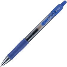 G2 Premium Gel Pen, Retractable, Fine 0.7 Mm, Blue Ink, Smoke Barrel, 12/pack