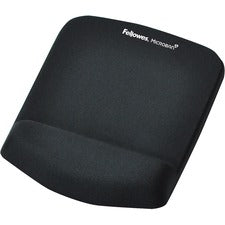 Plushtouch Mouse Pad With Wrist Rest, 7.25 X 9.37, Black
