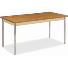 Utility Table, Rectangular, 60w X 30d X 29h, Harvest/putty