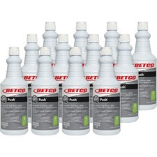Betco Green Earth Push Enzyme Multi-Purpose Cleaner - Liquid - 32 fl oz (1 quart) - New Green ScentBottle - 12 / Carton - Milky White