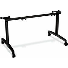 Huddle Flip-top Base For 30" Deep Table Tops, 51.63w X 23.5d X 28.38h, Black