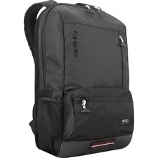 Draft Backpack, Fits Devices Up To 15.6", Nylon, 6.25 X 18.12 X 18.12, Black