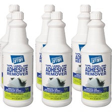 M�tsenb�cker's Lift Off Tape/Label Adhesive Remover - 1 quart - For Tape Adhesive, Label Adhesive, Grease, Oil Gum, Tar, Spray Adhesive, Sticker Adhesive, Chewing Gum, Wax, Glue, Residue Remover - White 6 / Carton
