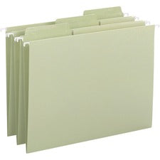 Erasable Fastab Hanging Folders, Letter Size, 1/3-cut Tabs, Moss, 20/box
