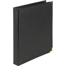 Classic Collection Ring Binder, 3 Rings, 1" Capacity, 11 X 8.5, Black