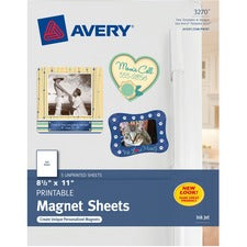 Printable Magnet Sheets, 8.5 X 11, White, 5/pack
