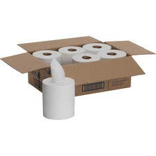 Sofpull Center-pull Perforated Paper Towels, 1-ply, 7.8 X 15, White, 320/roll, 6 Rolls/carton