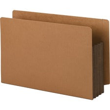 Redrope Drop-front End Tab File Pockets, Fully Lined 6.5" High Gussets, 3.5" Expansion, Legal Size, Redrope/brown, 10/box