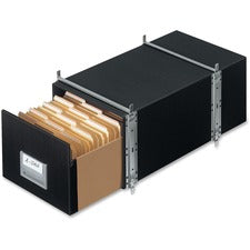 Staxonsteel Maximum Space-saving Storage Drawers, Legal Files, 17" X 25.5" X 11.13", Black, 6/carton