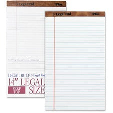 "the Legal Pad" Ruled Perforated Pads, Wide/legal Rule, 50 White 8.5 X 14 Sheets, Dozen