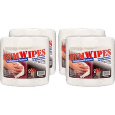 2XL GymWipes Professional Towelettes Bucket Refill - Wipe - 6" Width x 8" Length - 700 / Pack - 4 / Carton - White
