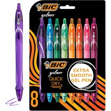 Gel-ocity Quick Dry Gel Pen, Retractable, Medium 0.7 Mm, Assorted Ink And Barrel Colors, 8/pack