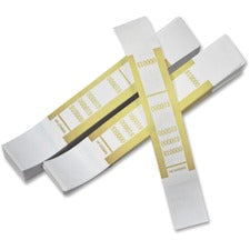 Self-adhesive Currency Straps, Mustard, $10,000 In $100 Bills, 1000 Bands/pack