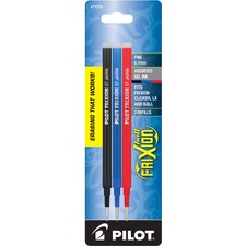 Refill For Pilot Frixion Erasable, Frixion Ball, Frixion Clicker And Frixion Lx Gel Ink Pens, Fine Tip, Assorted Ink, 3/pack