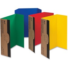 Pacon Presentation Boards - 36" Height x 48" Width - 4 Assorted Surface Colors - 24 / Carton