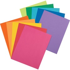 Array Card Stock, 65 Lb Cover Weight, 8.5 X 11, Assorted Lively Colors, 250/pack