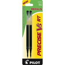 Refill For Pilot Precise V5 Rt Rolling Ball, Extra-fine Conical Tip, Black Ink, 2/pack